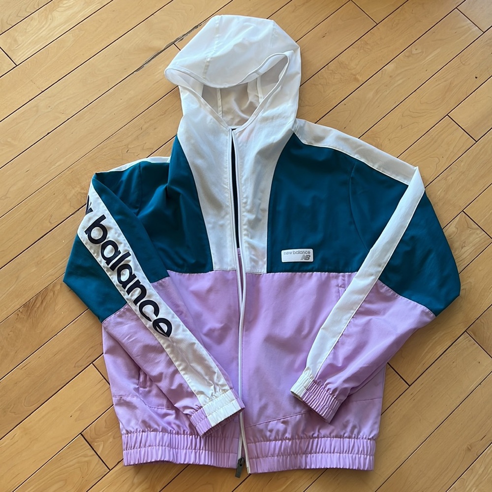 ***SOLD***New Balance Retro Windbreaker Zip Up Hoodie
